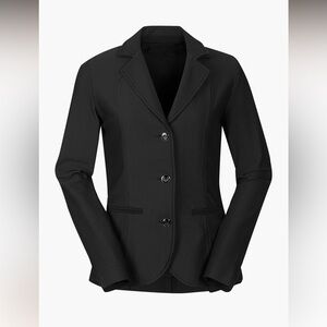 Kerrits Kids Black Affinity Aero Show Coat Size Small